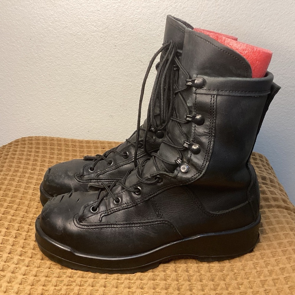 Navy Flight Deck Boots 795B Black Men's Size 6R Vibram USA Military